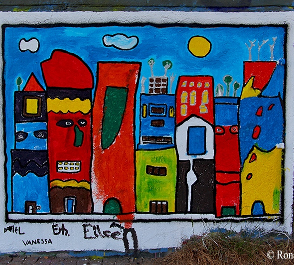 Graffiti - Saarbrücker Stadtautobahn am Staden