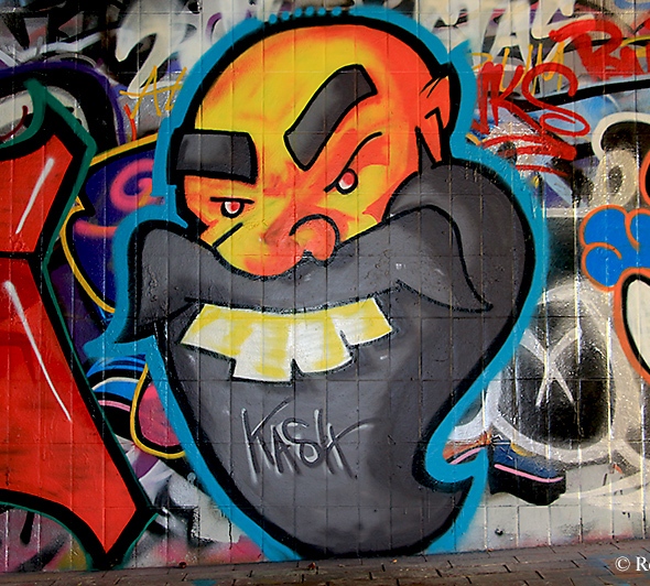 Graffiti - Stadtautobahn Saarbrücken