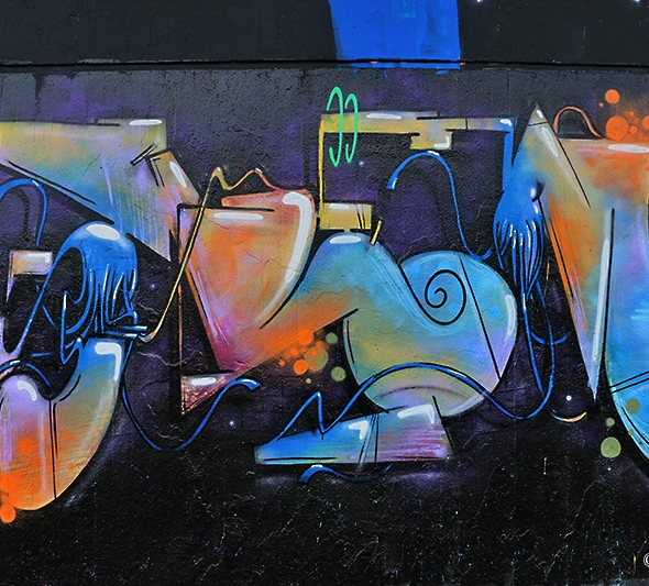 Saarbrücker Graffiti am Staden